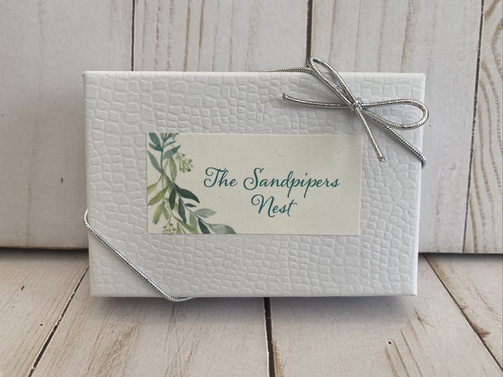 Fold Ribbon Exclusive To Sandpipers Nest Silver Ribbon New