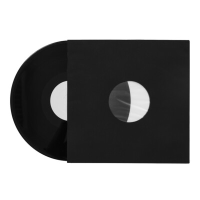 Record Inner Sleeve - 12'' Vinyl LP Innenhüllen (antistatisch) (Mittello... Black