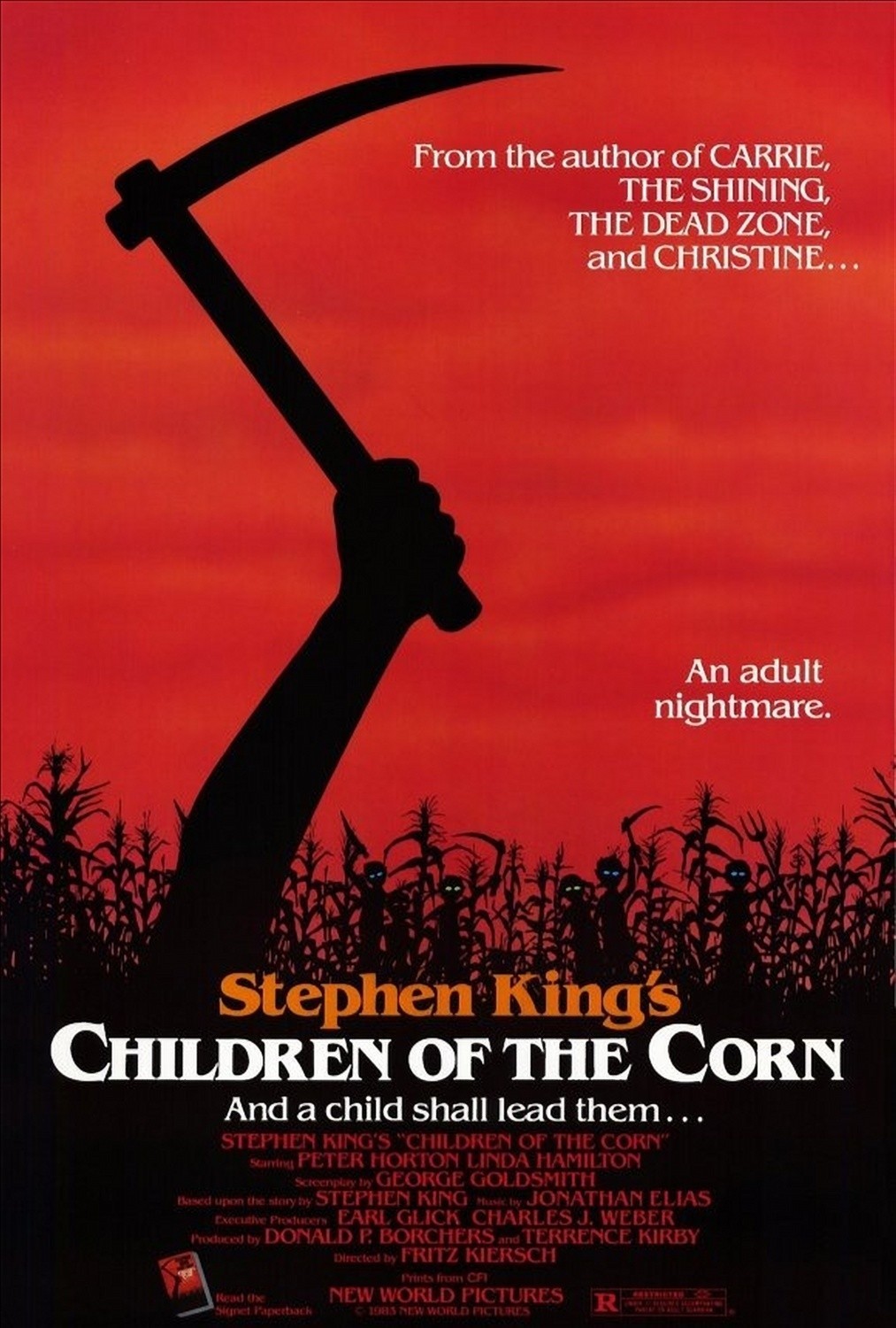 CHILDREN OF THE CORN Movie Poster Horror eBay