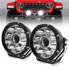 5 inch 200W Round LED Offroad Spot Driving Light for Jeep Trucks 4x4 SUV ATV UTV