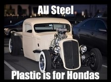 All Steel Plastic Is For Hondas Old School Car Hot Rod Ford Fridge MAGNET