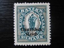 BAVARIA BAYERN DEUTSCHES REICH Mi. #131 mint MNH stamp! CV $3.00