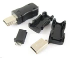 10sets Mini USB 10Pin Plug Male Socket Connector With Plastic Cover for DIY