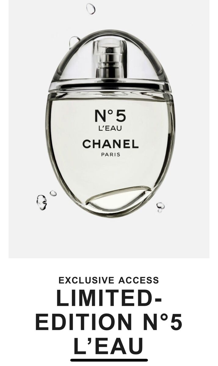 Chanel N 5 L' EAU Limited Edition EDT 50ml / 1.7oz With Chanel N 5 L' EAU Limited Edition EDT 50ml / 1.7oz With