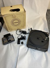 VINTAGE KODAK CAROUSEL 650 SLIDE PROJECTOR, 37x50" DA-LITE Tri-pod Screen Set
