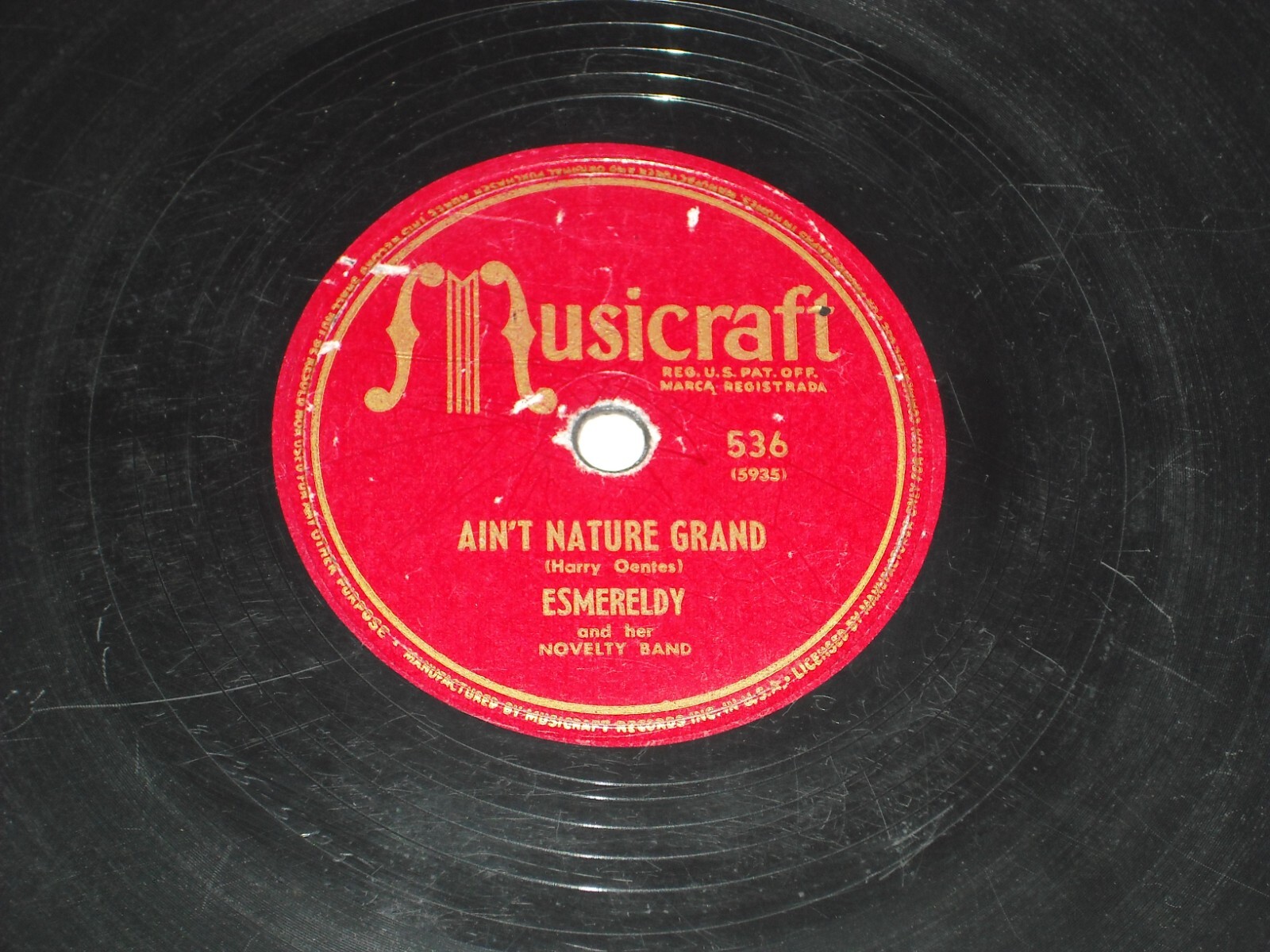 ESMERELDY-Ain't Nature Grand (1948) MUSICRAFT 10" 78 RPM Shellac Single