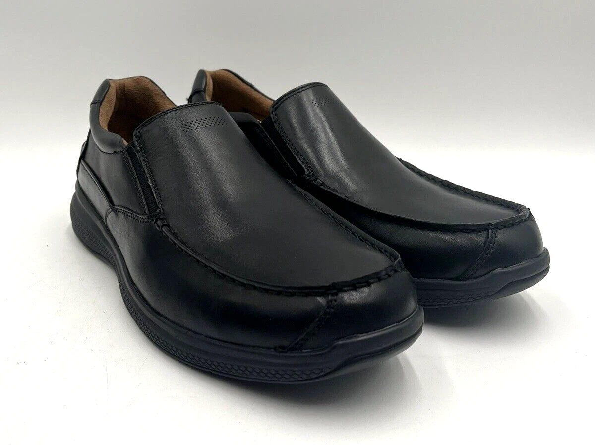 NEW Florsheim GREAT LAKES SLIP Men s Slip On Shoe Black Leather US