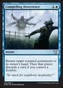 Compelling Deterrence x4 - Duel Decks: Blessed vs Cursed - NM-Mint, English - Du