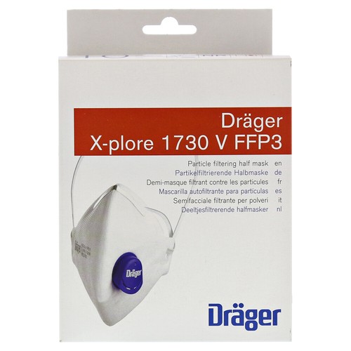 Dräger X-plore 1730 V FFP3 NR D Atemschutzmaske Mundschutz Maske Staubmaske ⭐⭐⭐ - Bild 2 von 2