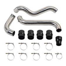 Polished Intercooler Pipe & Boot Kit For 11-16 GMC Chevy 6.6L LML Duramax Diesel