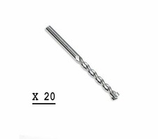 DRILL BITS MASONRY x 20 - 8MM x 120MM - CHROME FINISH - NEW