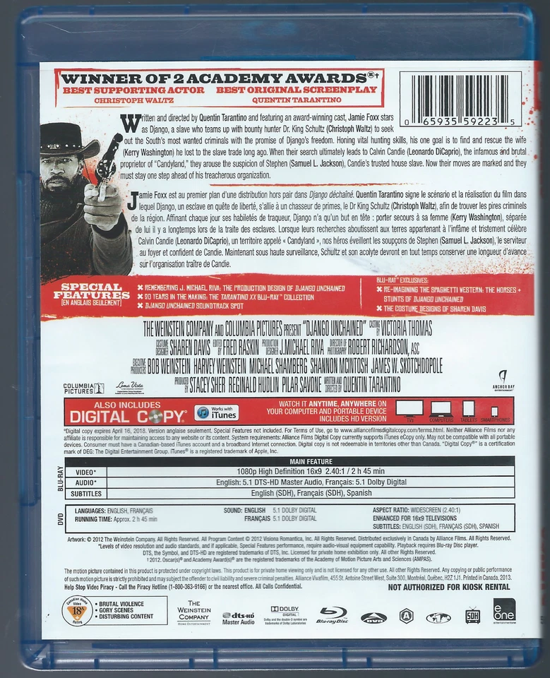 Django Unchained (Blu-ray) - Image 2 of 2