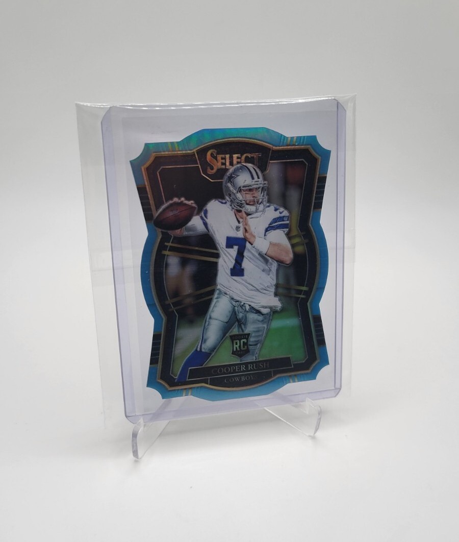COOPER RUSH 2017 Panini Select 14/99 Blue Holo Premier Lvl Die Cut Rookie DALLAS