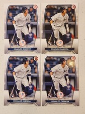 2023 Bowman Paper Oswaldo Cabrera #32 Rookie RC Yankees Lot Of 4