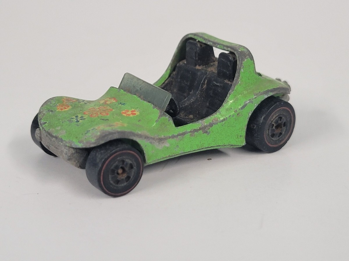 1969 Redline Hot Wheels Key Lime Green Dune Daddy Buggy Hong Kong