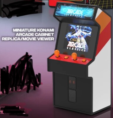 Konami Arcade Classics Ultimate Edition Mini cabinet Movie/Sound viewer LRG, NEW