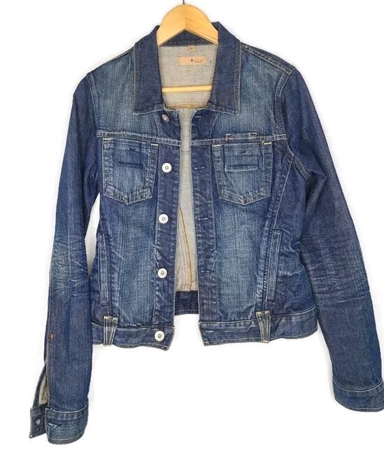 Yanuk Vintage Y2K Blue Denim Trucker Jacket Size M | eBay