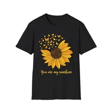 Sunflower 'You Are My Sunshine' T-Shirt, Cute Gift, Summer Vibes, Nature