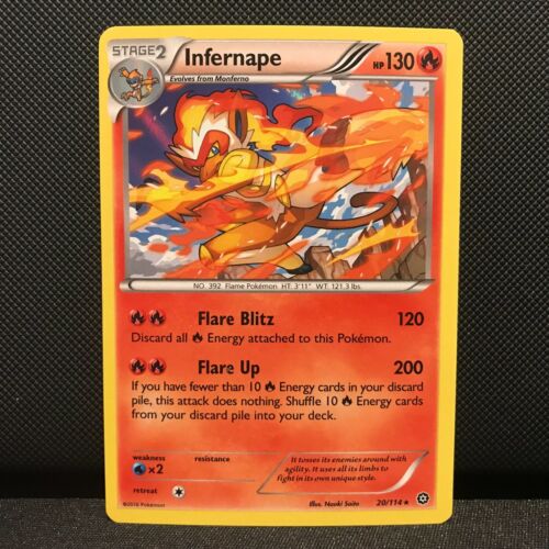 Infernape Holo 20/114 - Steam Siege Pokemon Card - NM/Mint - Picture 1 of 2