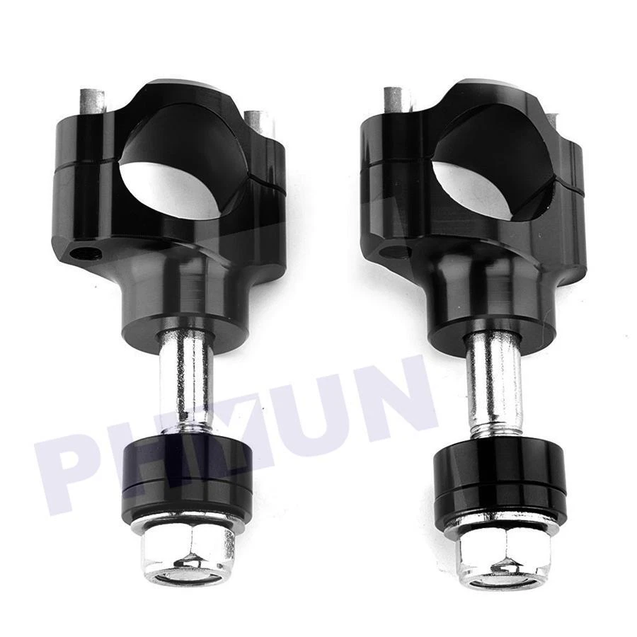 Motorcycle Handlebar Clamp CNC Aluminum Alloy Bar Clamps 28mm or 1 1/8" M12 — 第 2/4 张图片