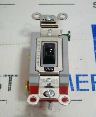 HUBBELL 1221B SINGLE POLE BROWN TOGGLE SWITCH 20A 120/277VAC *NEW* *LOT OF 3*
