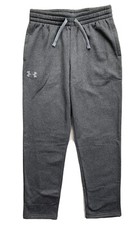 UNDER ARMOUR Boys Athletic Pants Fleece Sweatpants Grey 1345515 NWT MEDIUM