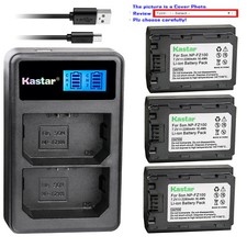 Kastar Battery Dual LCD USB Charger for Sony NP-FZ100 BC-QZ1  Sony Alpha a9R