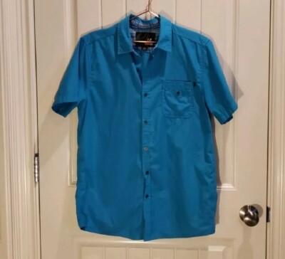 Chemise Décontractée Amplify Boutonnée Bleu Canard Taille M - Occasion