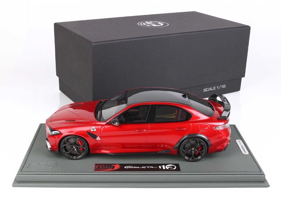 BBR 1/18 アルファロメオ Giulia GTAm 1/18 BBR Alfa Romeo Giulia Quadrifoglio GTAM (Verde Montreal