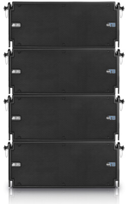 4x DB Technologies DVA T8 3-Way Active Line Array 8'' Woofer /6.5'' Mid / 1'' Horn