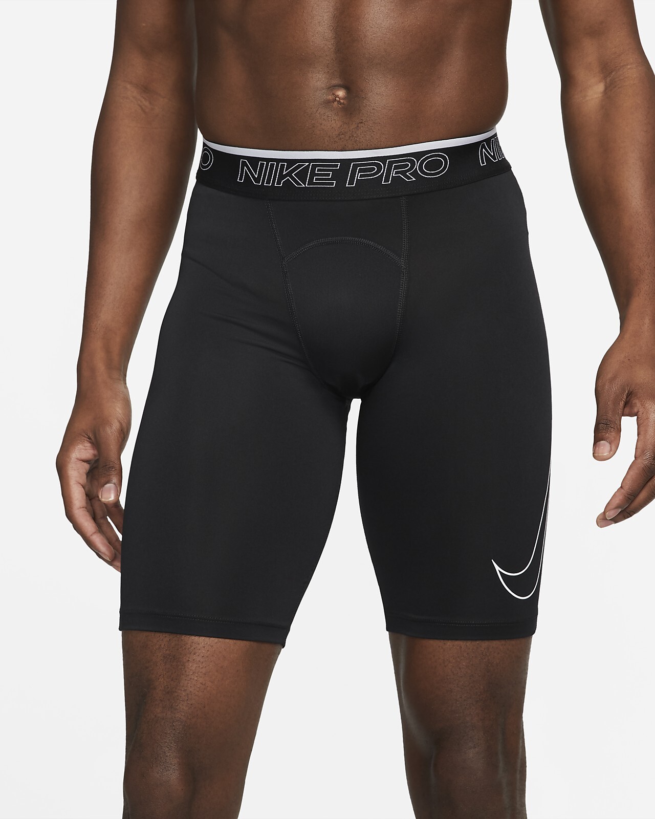 NEW Size XXL Nike Pro Dri-Fit Mens Tight Training Shorts Black White 2XL  Stretch | eBay