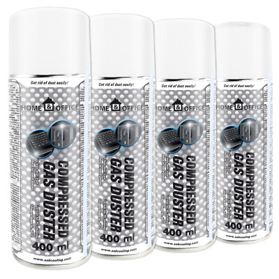 4x AABCOOLING H&O Compressed Gas Duster 400ml REINIGUNGSSPRAY LUFTDRUCKSPRAY