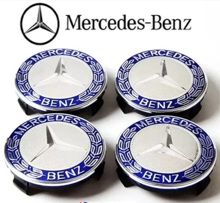 4x Mercedes Alloy Wheel Centre Hub Caps 75mm A B C E S M Class ML CLA - Foto 8