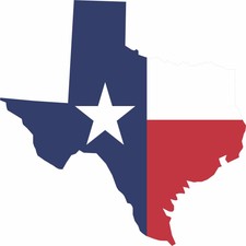 18in x 18in Die Cut Texas Flag Sticker Car Truck Vehicle Bumper Decal