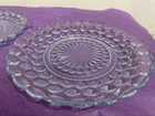 Anchor Hocking 6-3/4 "  Blue Bubble Bread & Butter Plate
