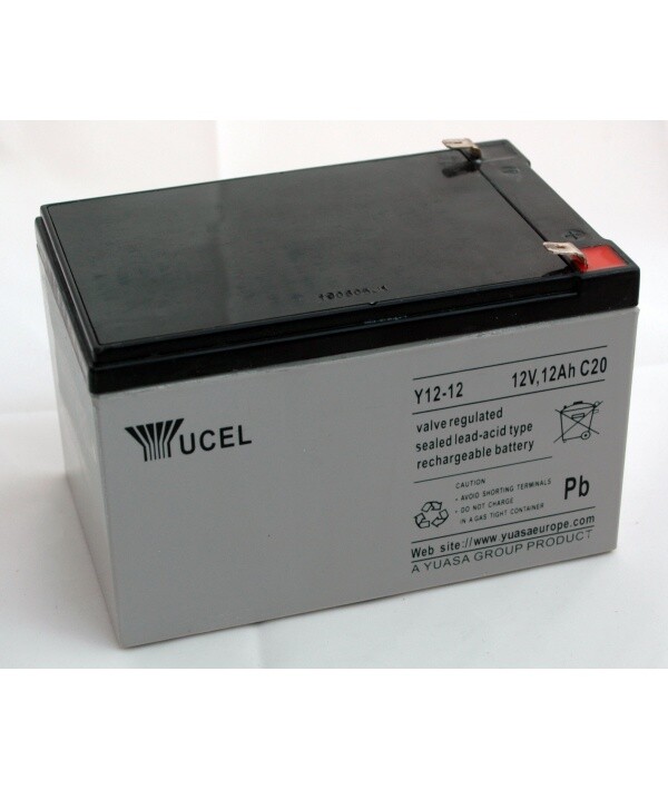 Batterie plomb Yuasa Yucel 12V 12Ah Y12-12 évite les coupures de courant sur vos éclairages
