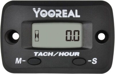 YOOREAL Digitaler Wartungsstunden Drehzahlmesser, Benutzerabschaltung, wasserdicht YR-HM068