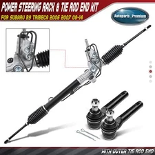 3x Rack and Pinion & Tie Rod End Kit for Subaru B9 Tribeca 2006 2007 2008-2014