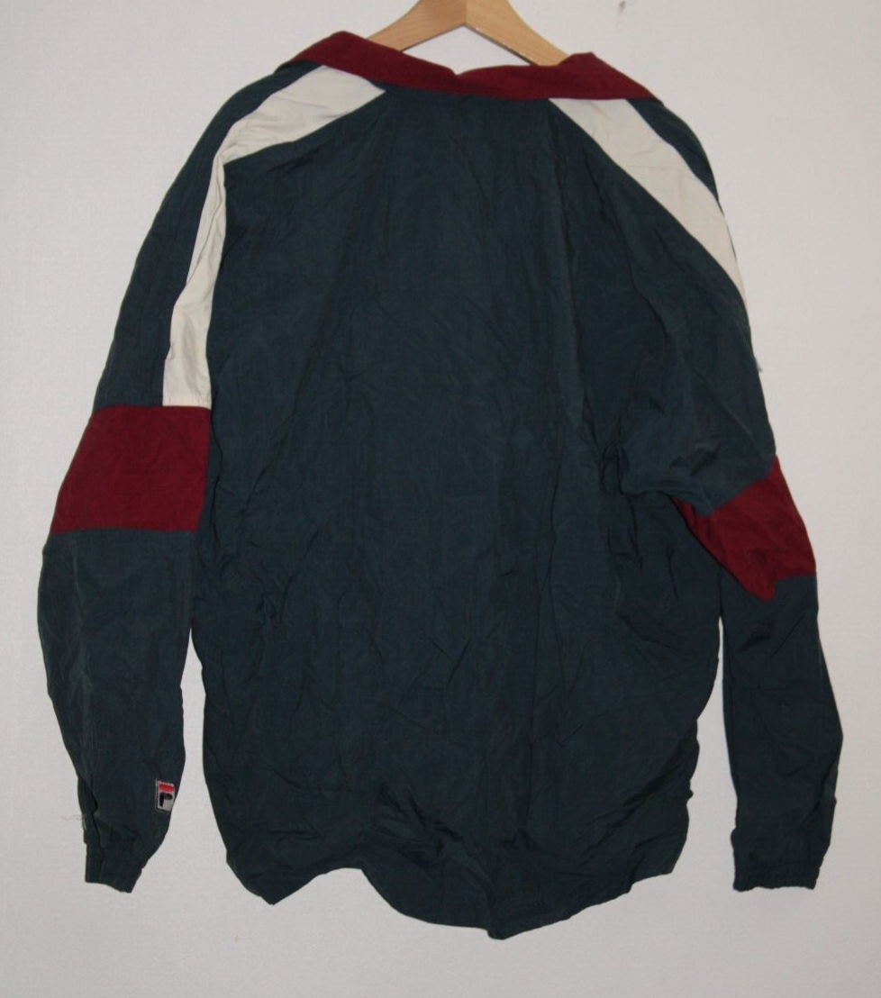 Vintage FILA Windbreaker Jacket Large Pullover 1 4 Zip Y2K