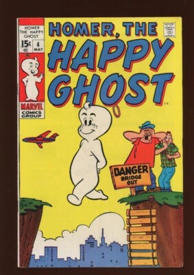 Homer the Happy Ghost 4 FN+ 6.5 High Definition Scans *