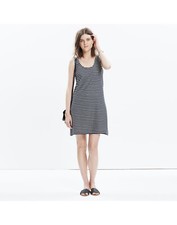 Madewell Striped Tank Dress black, white Sz XS