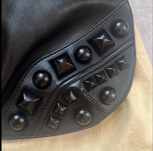 Burberry Alverton Leather *Studded* Hobo Handbag EUC - Picture 9 of 12