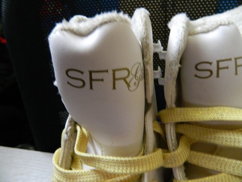SFR Glitra size 1 ice skates 8 2/3 with EDEA covers - Picture 2 of 4