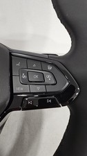 VW Craftar Caddy MFL Multifunction Steering Wheel with Heater Black Logo Airbag NEW