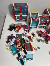 Lego City Police 7744 Fire 7208 7942 & Propeller 7292 Bundle READ