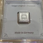 1 Gram Silver Bar GEIGER Original Premium in Square Capsule Assay .999 fine