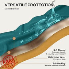 Luciphia Waterproof Blanket XL Dog Couch Protector Teal Camel 82x90