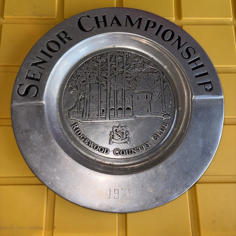 Ridgewood Country Club 1976 Senior Championship Plate