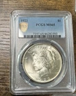 1922 P Peace Silver Dollar PCGS MS-65