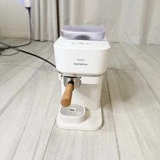 Philips Baristina Espresso machine Milky White with Portafilter: Mango Yellow